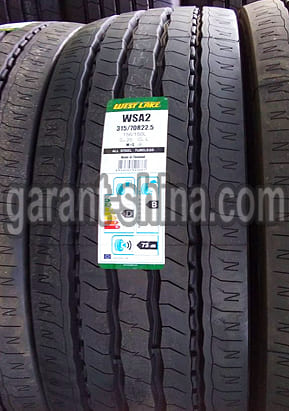 WestLake WSA2 (рулевая) 315/70 R22.5 156/150L 20PR - Фото реального протектора шин с этикеткой